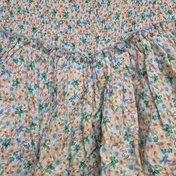 Floral Smocked Mini Skirt - Picture 2 of 9